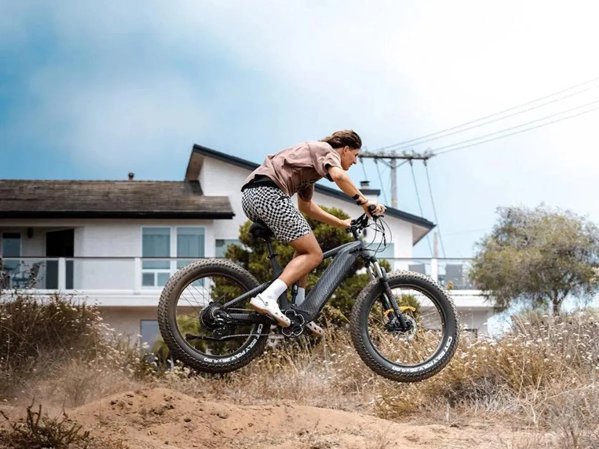 Himiway Cobra D7 Electric Bike 1000W All Terrain Super Fat Tires and Full Suspension Off-Road Hunting