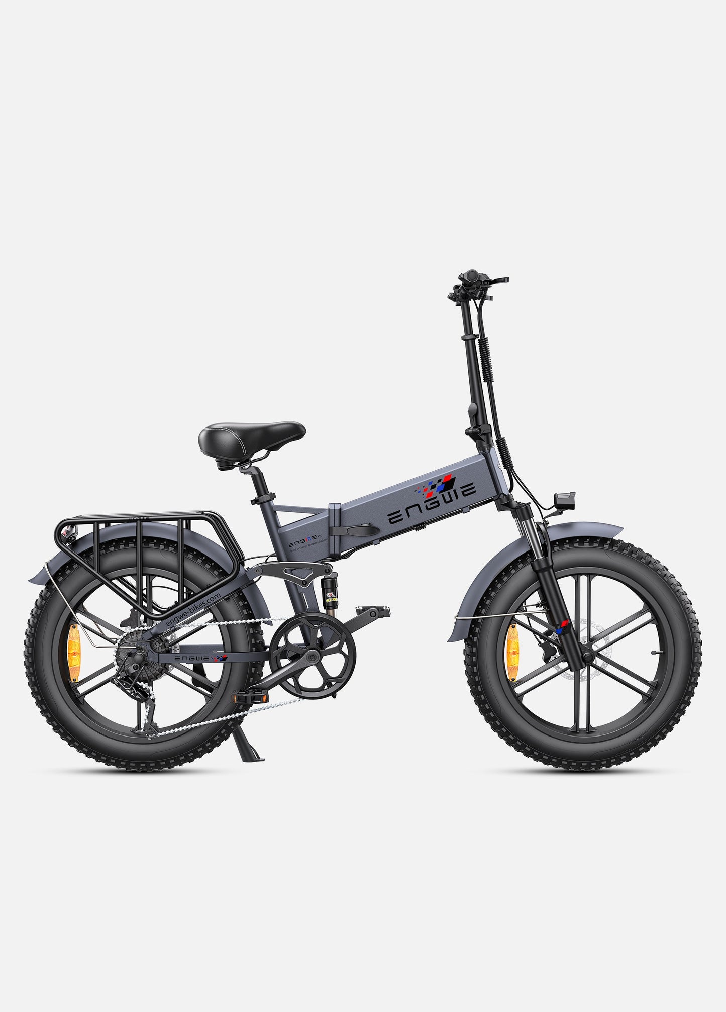 Engwe Engine Pro 750W Fat Tire Commuter Folding Electric Bike With Full Suspension