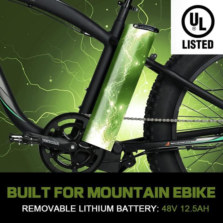 Ecotric Hammer Vintage Style Fat Tire Cruiser, Dual Seat Suspension For Max Comfort - 750W Motor For Powerful Retro Riders