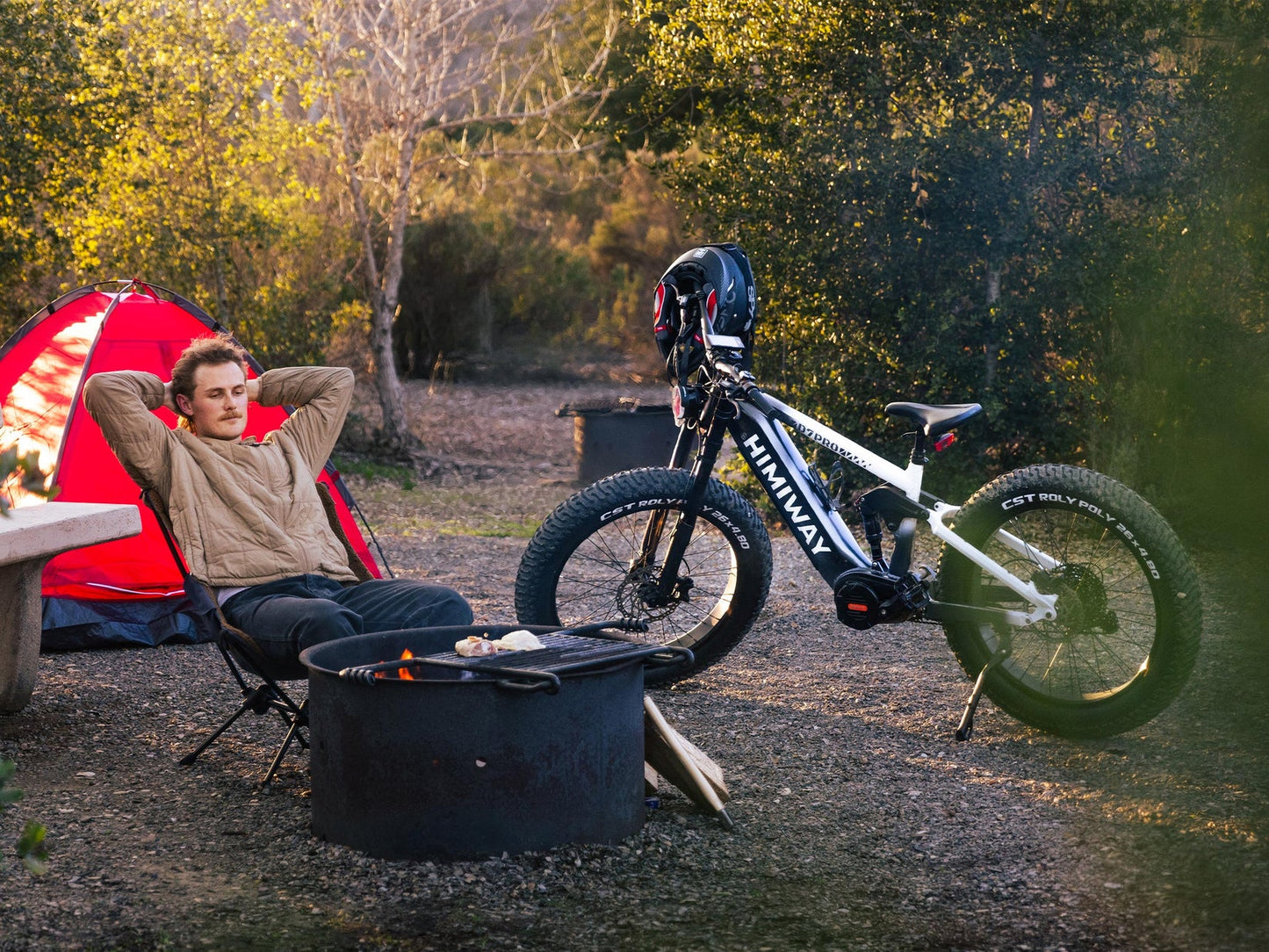 Himiway Cobra Pro Full Suspension Electric Bike w/ All Terrain Fat Tire 1000W For Steep Mountainous Hills