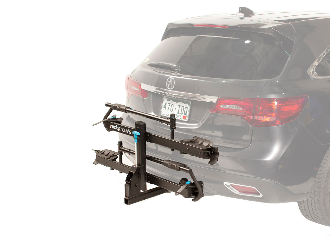 Rocky Mounts MonoRail 2-Bike Rack - Supports Bikes up to 5" Wide Tires and 60 lbs Per Bike