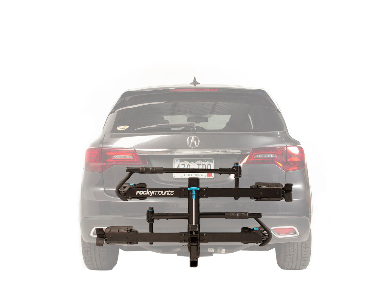 Rocky Mounts MonoRail 2-Bike Rack - Supports Bikes up to 5" Wide Tires and 60 lbs Per Bike