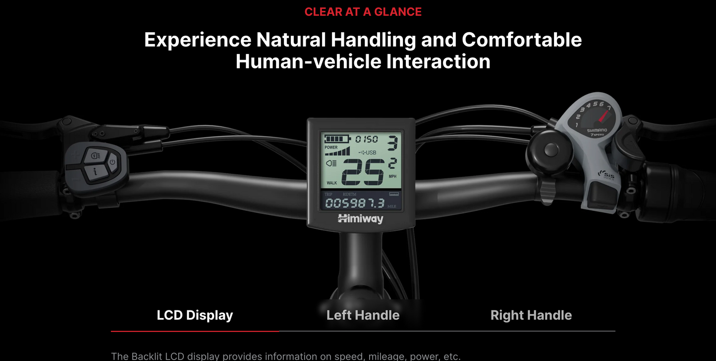 Himiway Zebra D5 Premium All-Terrain 750W Fat Tire Electric Bike