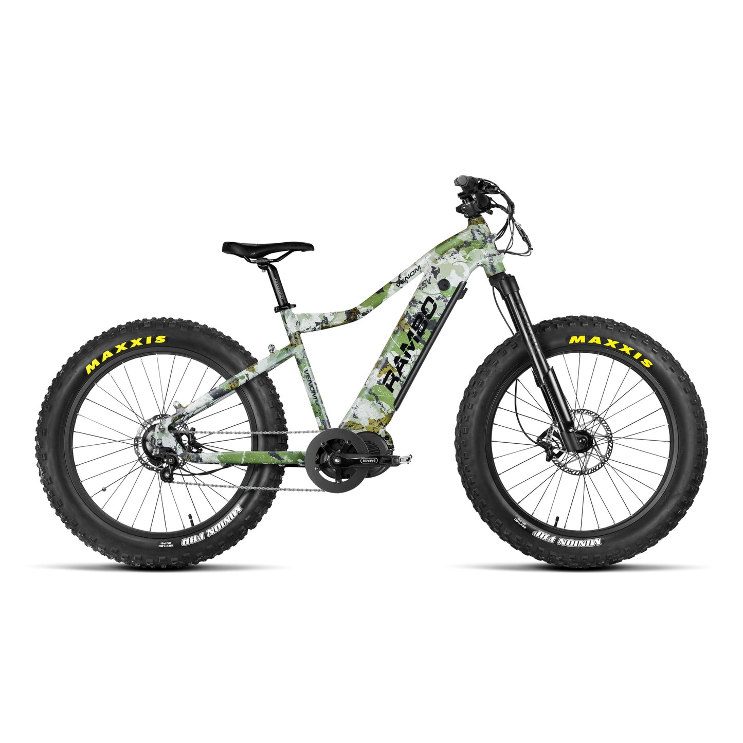 Rambo Venom 1000W Ultra Mid Drive Motor Fat Tire Electric Hunting Bike