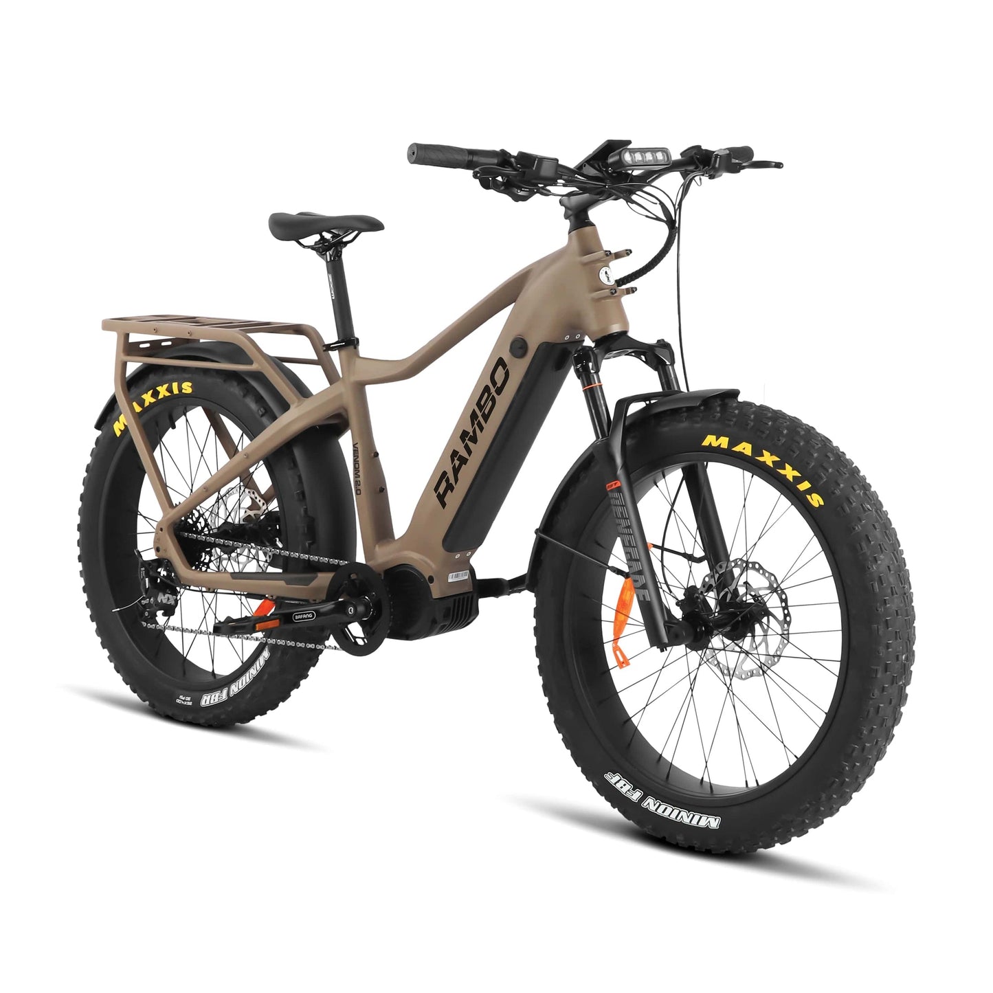 Rambo Venom 1000W Ultra Mid Drive Motor Fat Tire Electric Hunting Bike