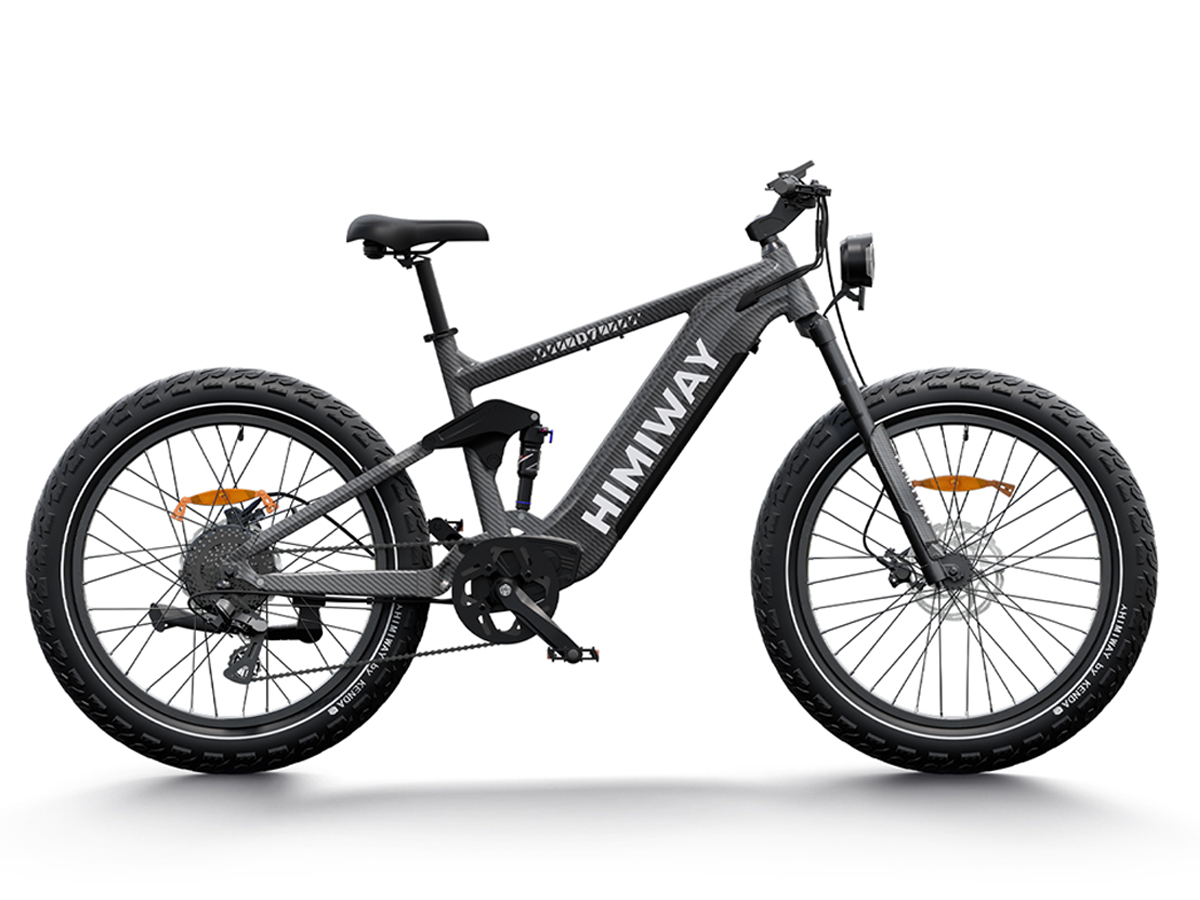 Himiway Cobra D7 Electric Bike 1000W All Terrain Super Fat Tires and Full Suspension Off-Road Hunting