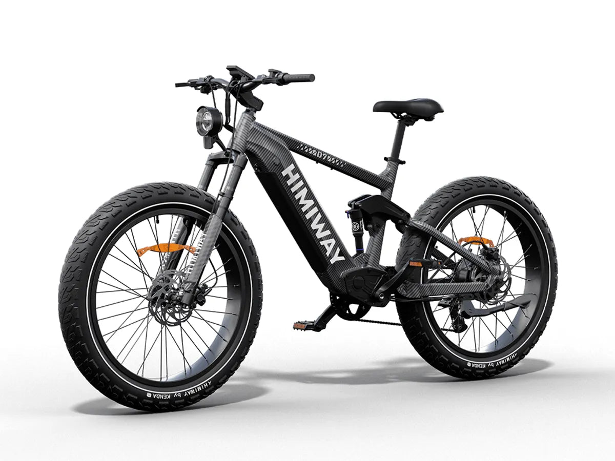 Himiway Cobra D7 Electric Bike 1000W All Terrain Super Fat Tires and Full Suspension Off-Road Hunting