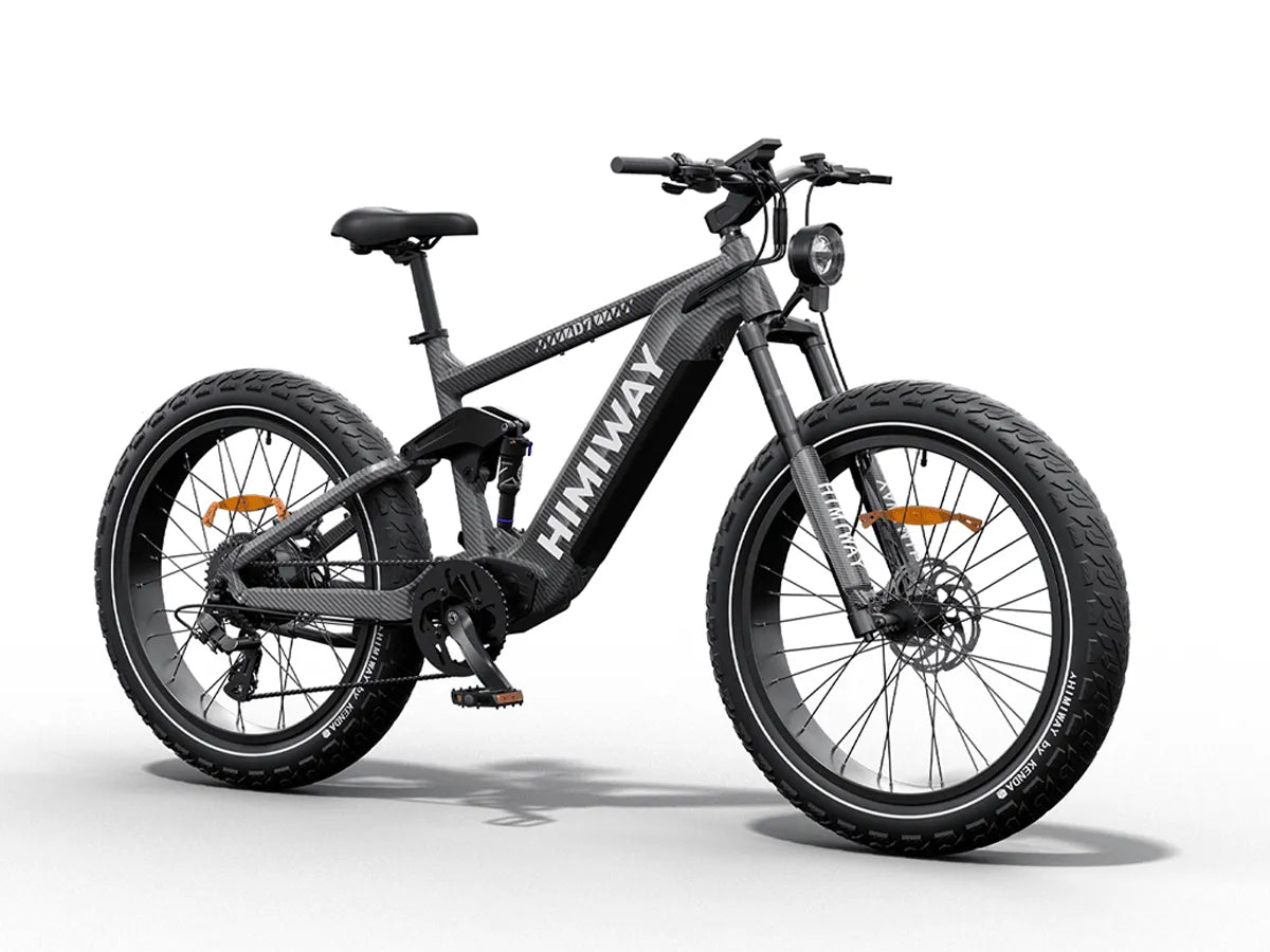 Himiway Cobra D7 Electric Bike 1000W All Terrain Super Fat Tires and Full Suspension Off-Road Hunting
