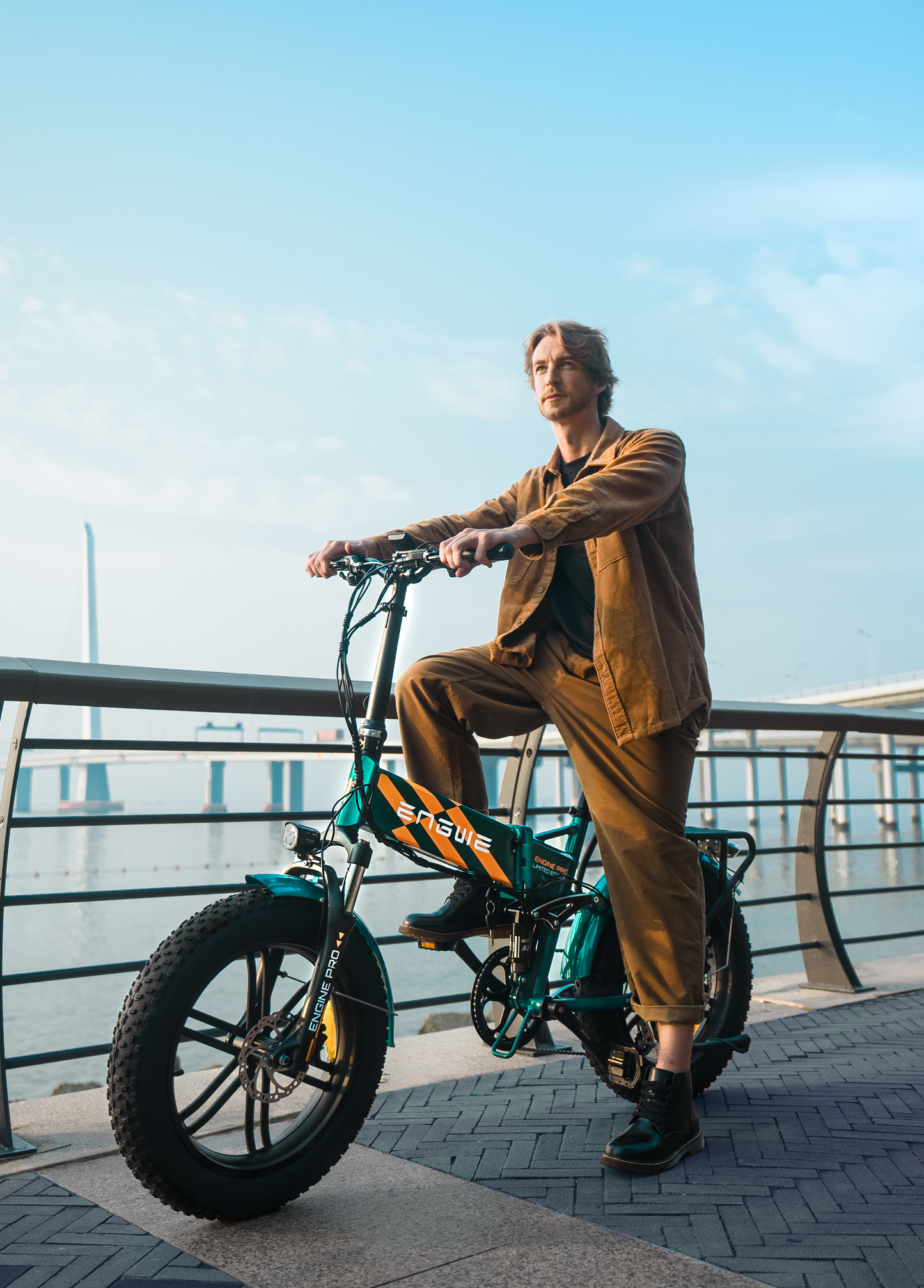 Engwe Engine Pro 750W Fat Tire Commuter Folding Electric Bike With Full Suspension
