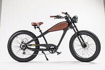 Revi Bikes Cheetah Cafe Racer Elite 26 Inch Fat Tire Ebike 48V 750W Electric Bike