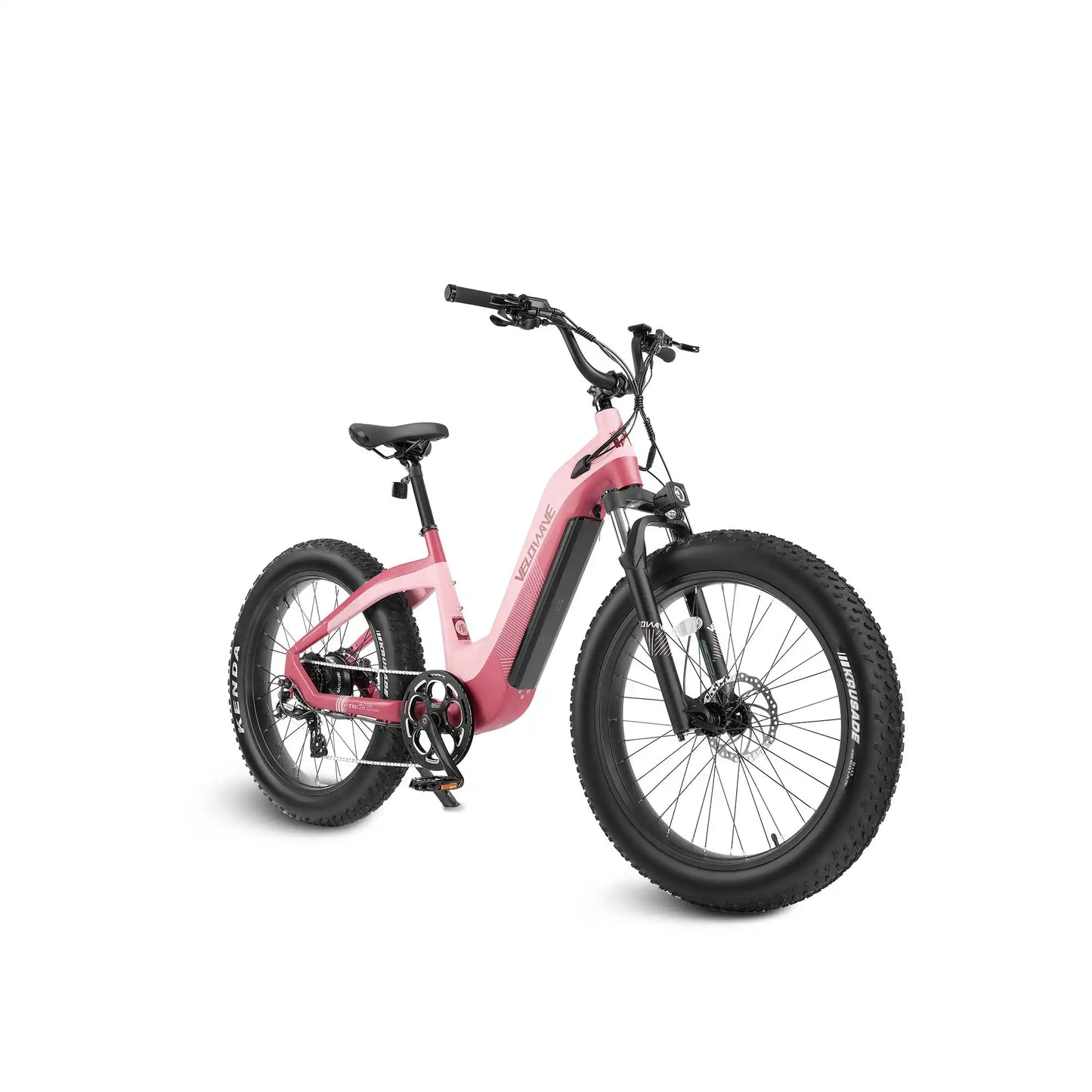 Velowave Grace Step Thru Electric Bike - All Terrain Fat Tire 750W Motor with Suspension Fork