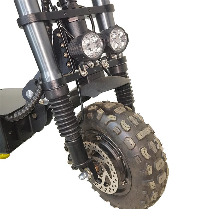 SoverSky SS 4000W 50MPH Black Dual Wheel Drive Stand Up Scooter Off-Road Tire