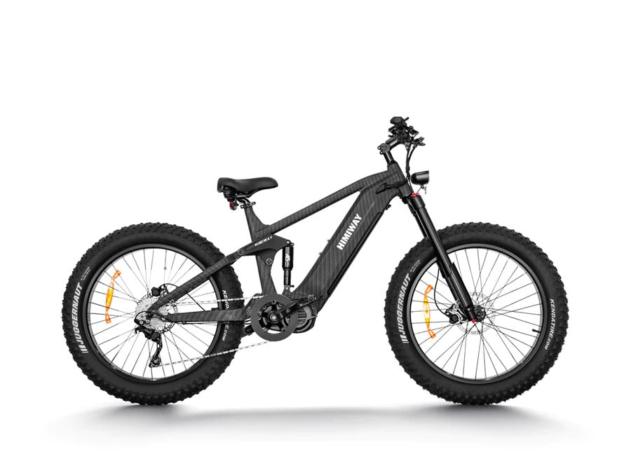 Himiway Cobra Pro Full Suspension Electric Bike w/ All Terrain Fat Tire 1000W For Steep Mountainous Hills