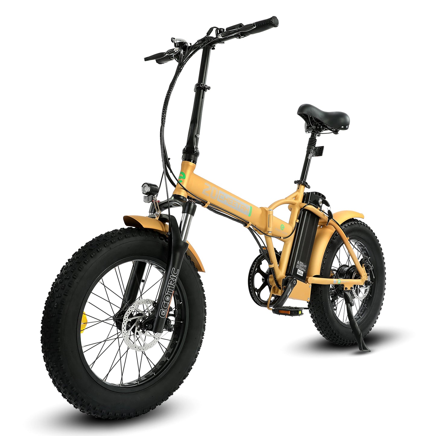 Ecotric 48V Portable Folding Fat Tire Long Distance eBike 500W w/ LCD Display For Leisure
