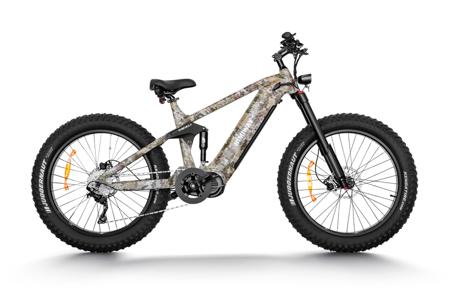 Himiway Cobra Pro Full Suspension Electric Bike w/ All Terrain Fat Tire 1000W For Steep Mountainous Hills
