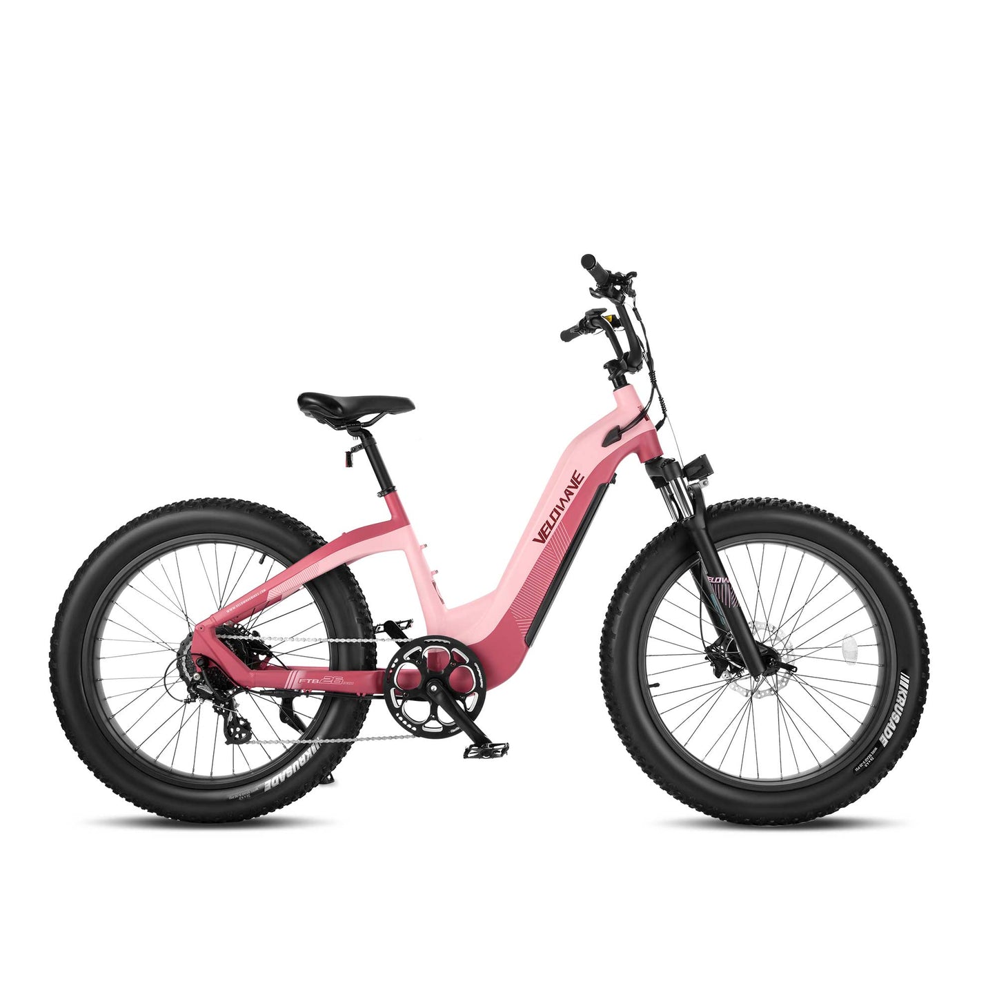 Velowave Grace Step Thru Electric Bike - All Terrain Fat Tire 750W Motor with Suspension Fork