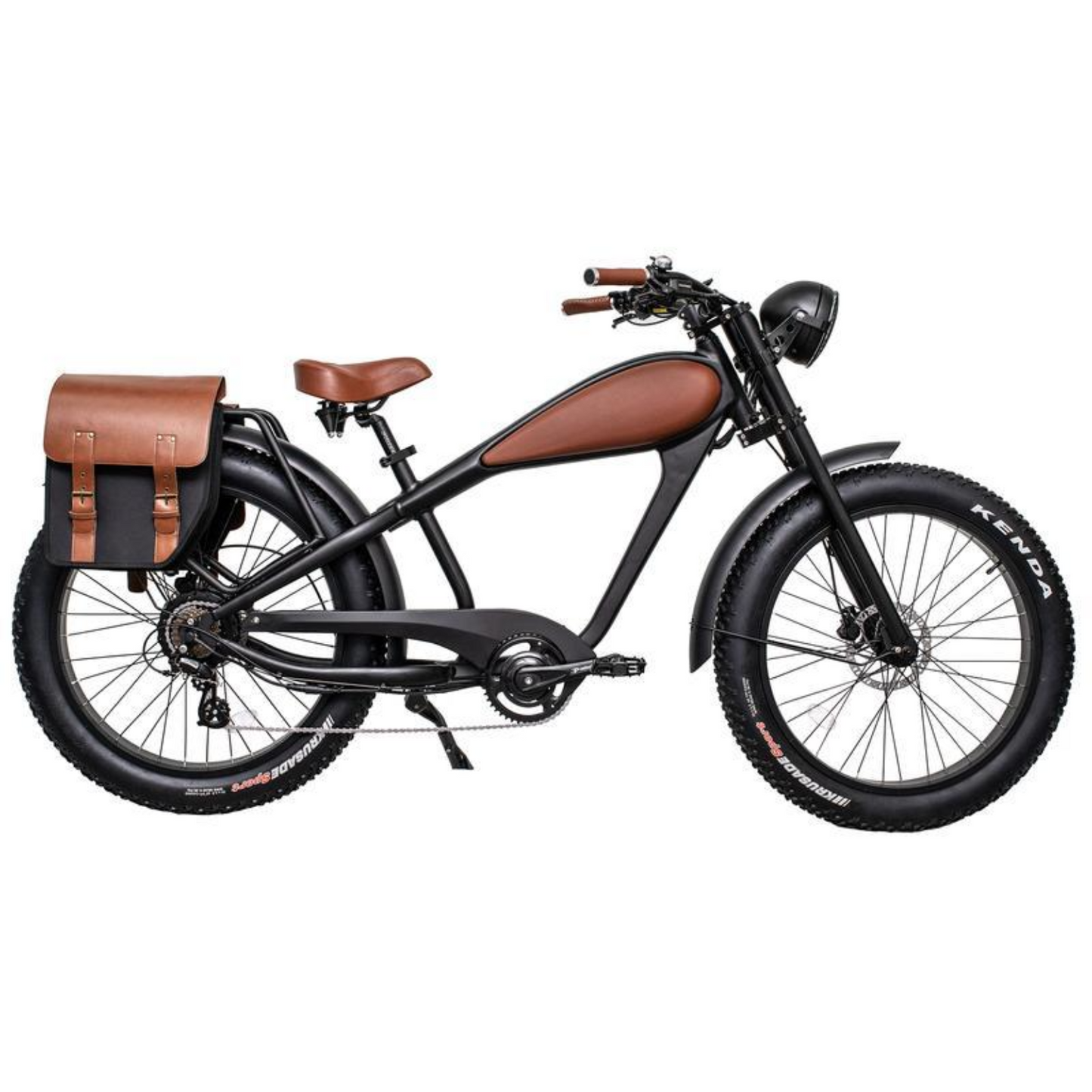 Revi Bikes Cheetah Cafe Racer Elite 26 Inch Fat Tire Ebike 48V 750W Electric Bike