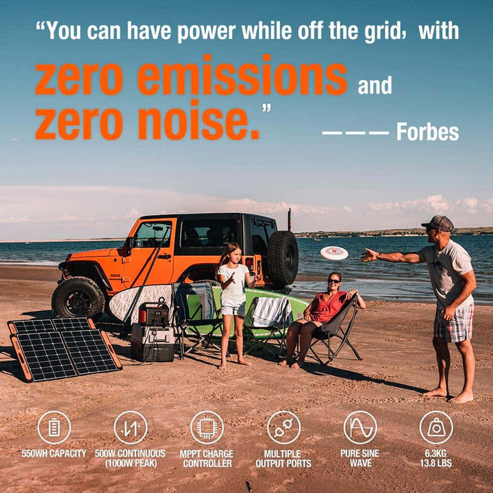 Jackery Explorer 550 Portable Power Station - For Outdoors, RV, Camping, Hunting, Emergency Back Up
