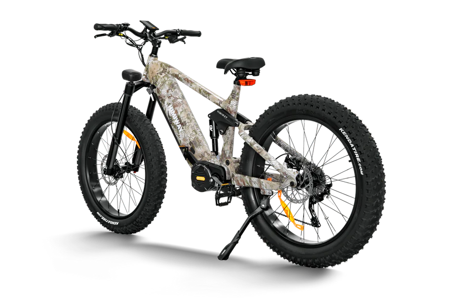 Himiway Cobra Pro Full Suspension Electric Bike w/ All Terrain Fat Tire 1000W For Steep Mountainous Hills