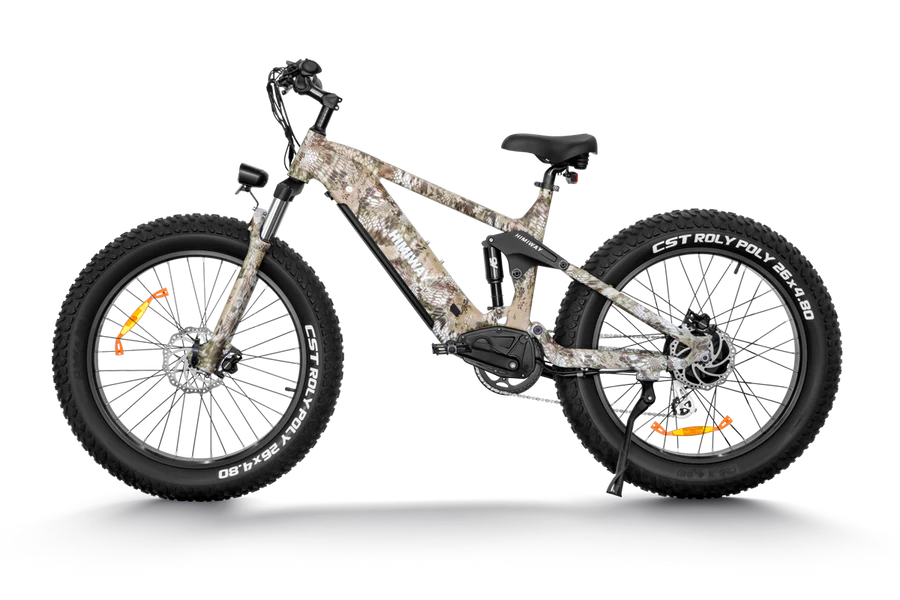 Himiway Cobra D7 Electric Bike 1000W All Terrain Super Fat Tires and Full Suspension Off-Road Hunting