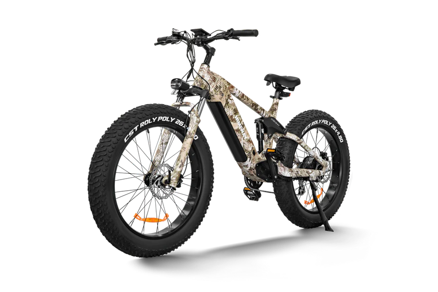 Himiway Cobra D7 Electric Bike 1000W All Terrain Super Fat Tires and Full Suspension Off-Road Hunting