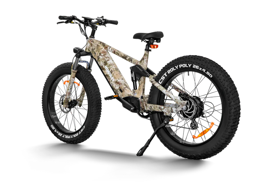 Himiway Cobra D7 Electric Bike 1000W All Terrain Super Fat Tires and Full Suspension Off-Road Hunting