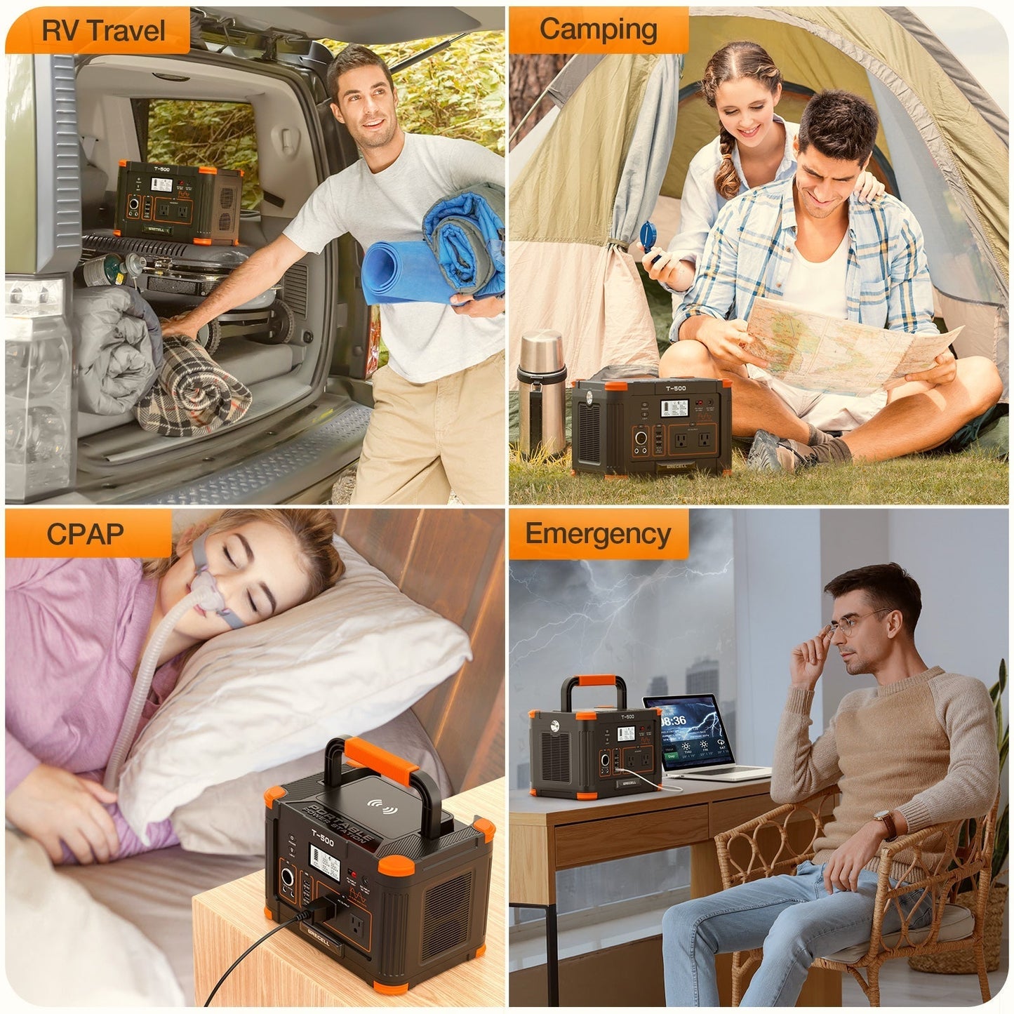 GRECELL Portable Power Station 500W