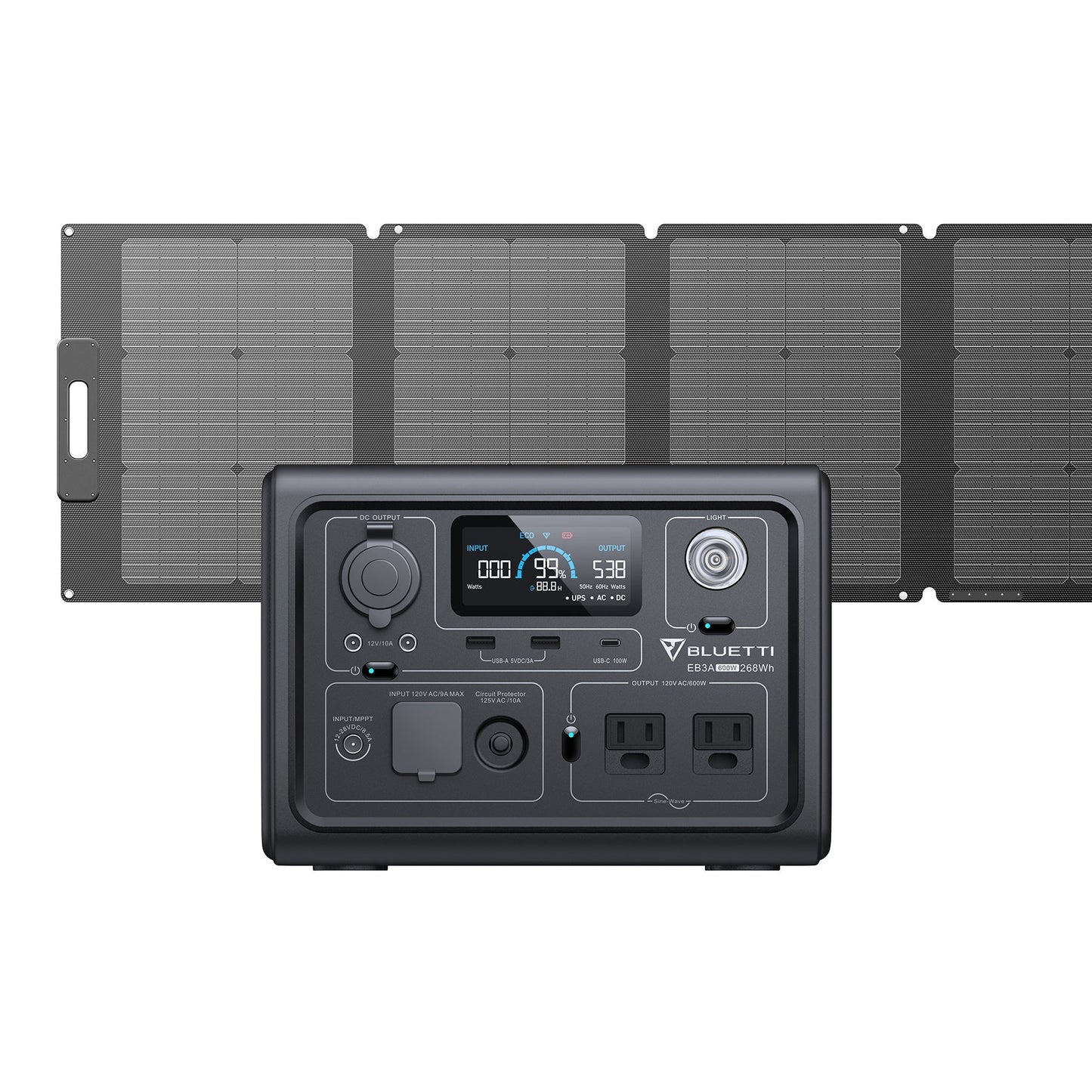 BLUETTI EB3A Portable Power Station | 600W (1200W Surge)