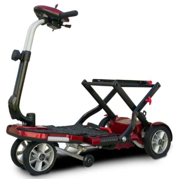 EV Rider Transport Plus Lightweight Easy Folding Mobility Scooter - Long Distance w/ Anti Flat Tires