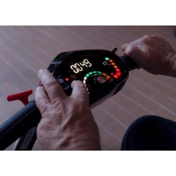 EV Rider TeQno Automatic Folding Mobility Scooter - Electromagnetic Safety Brakes 250lbs Weight Capacity
