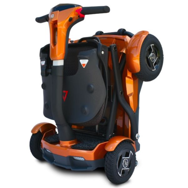 EV Rider TeQno Automatic Folding Mobility Scooter - Electromagnetic Safety Brakes 250lbs Weight Capacity