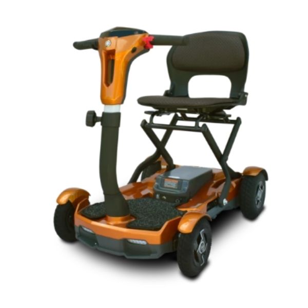EV Rider TeQno Automatic Folding Mobility Scooter - Electromagnetic Safety Brakes 250lbs Weight Capacity