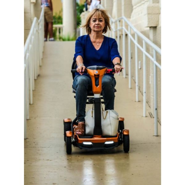 EV Rider TeQno Automatic Folding Mobility Scooter - Electromagnetic Safety Brakes 250lbs Weight Capacity