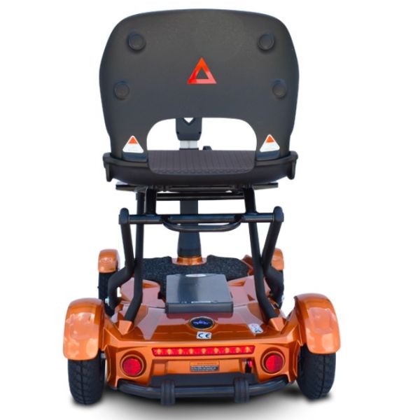 EV Rider TeQno Automatic Folding Mobility Scooter - Electromagnetic Safety Brakes 250lbs Weight Capacity