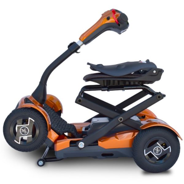 EV Rider TeQno Automatic Folding Mobility Scooter - Electromagnetic Safety Brakes 250lbs Weight Capacity