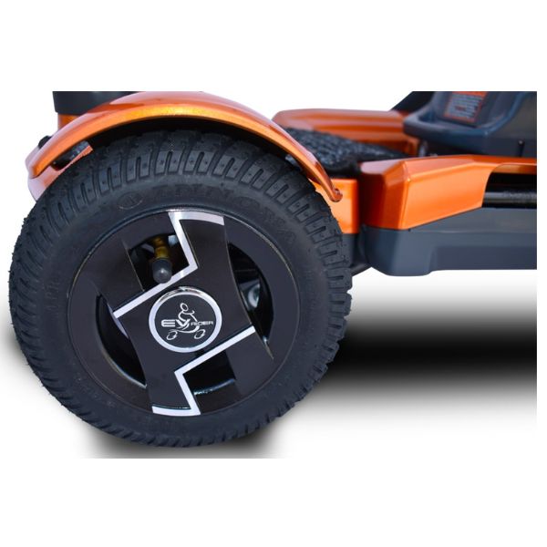 EV Rider TeQno Automatic Folding Mobility Scooter - Electromagnetic Safety Brakes 250lbs Weight Capacity
