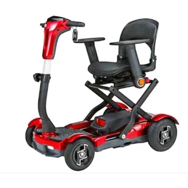 EV Rider TeQno Automatic Folding Mobility Scooter - Electromagnetic Safety Brakes 250lbs Weight Capacity