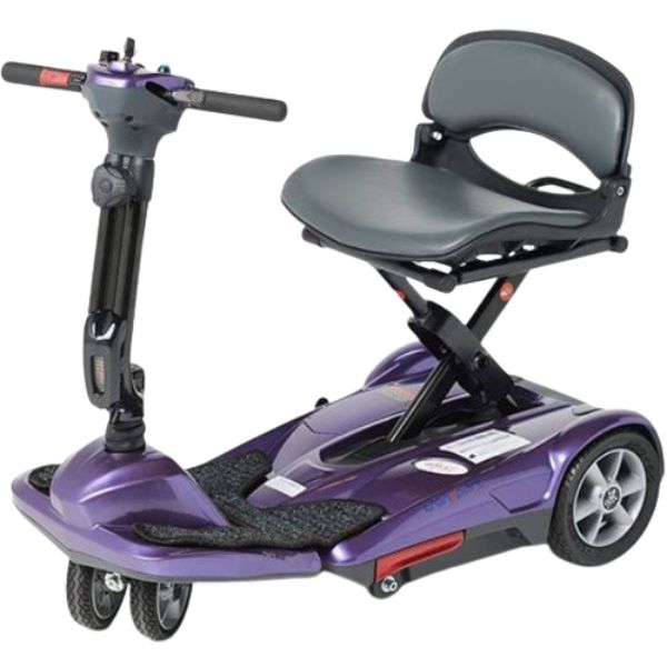 EV Rider Transport M Lightweight Folding Scooter - Electromagnetic Brakes For Safety Anti-Flat Tires For Seniors