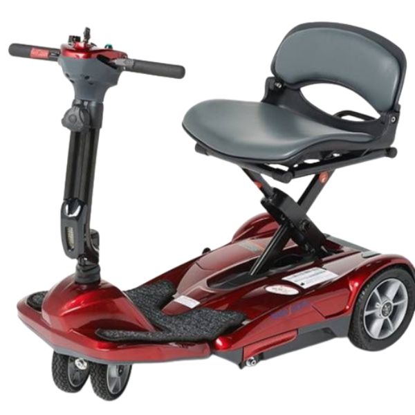 EV Rider Transport M Lightweight Folding Scooter - Electromagnetic Brakes For Safety Anti-Flat Tires For Seniors