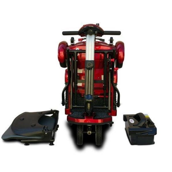 EV Rider Transport Plus Lightweight Easy Folding Mobility Scooter - Long Distance w/ Anti Flat Tires