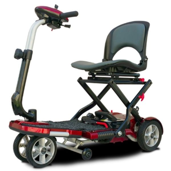 EV Rider Transport Plus Lightweight Easy Folding Mobility Scooter - Long Distance w/ Anti Flat Tires