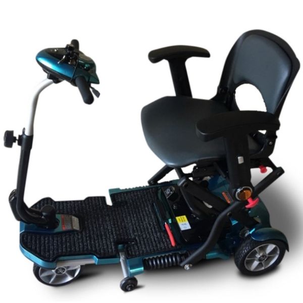 EV Rider Transport Plus Lightweight Easy Folding Mobility Scooter - Long Distance w/ Anti Flat Tires
