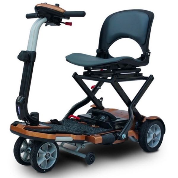 EV Rider Transport Plus Lightweight Easy Folding Mobility Scooter - Long Distance w/ Anti Flat Tires