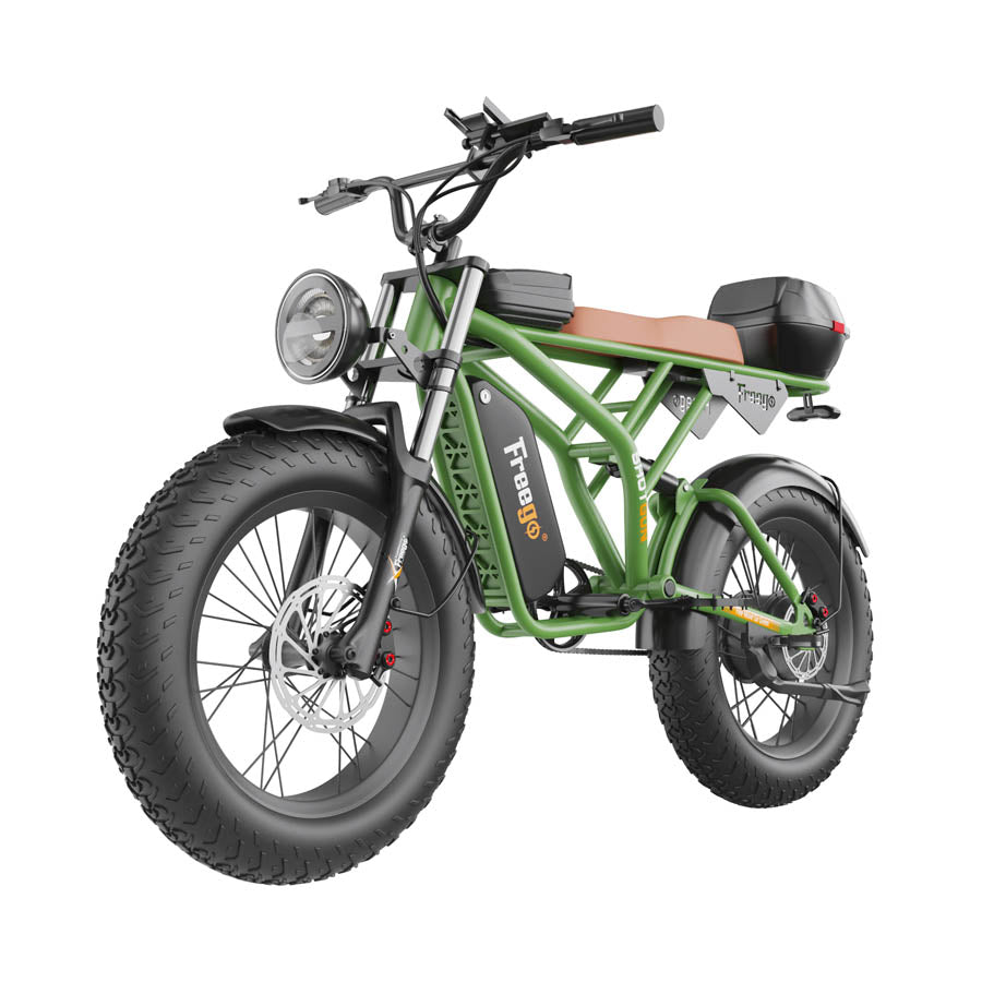 Freego Shotgun F2 Pro Electric Cargo Bike 1400W Poweful Motor - Full Suspension For Comfort Riding