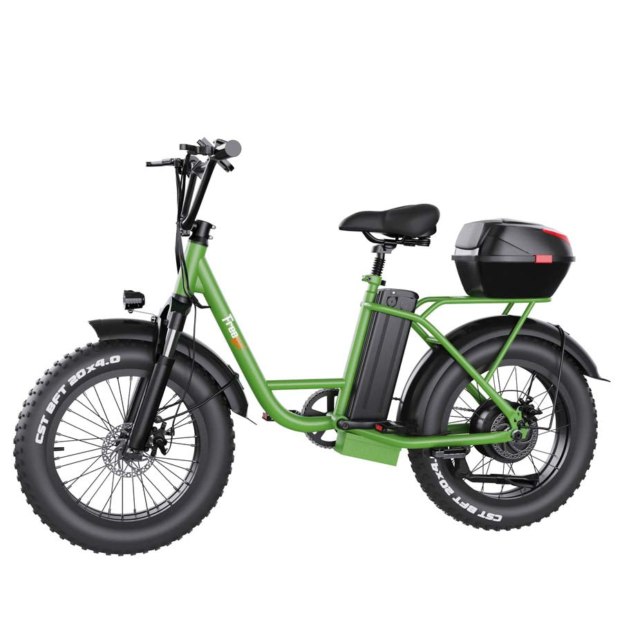 Freego FB-20X Step-thru Fat Tire Electric Bike - 1200W Peak Motor