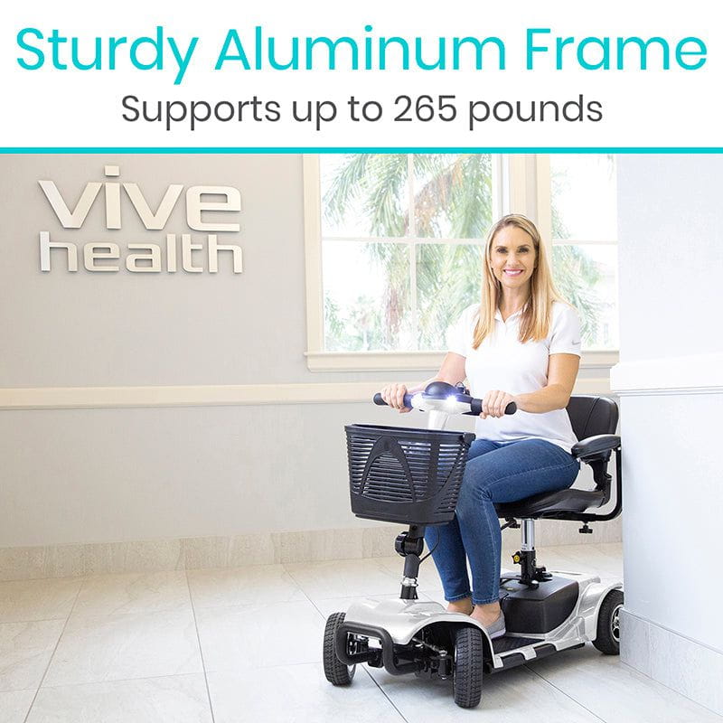 4 Wheel Mobility Scooter - Electric Long Range Powered Wheelchair