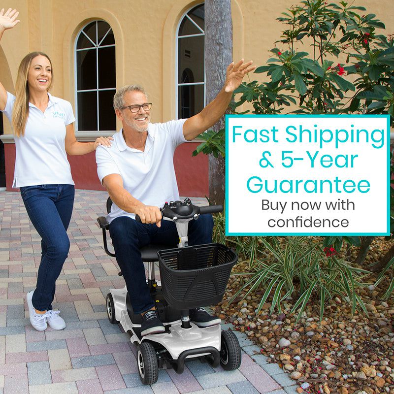4 Wheel Mobility Scooter - Electric Long Range Powered Wheelchair