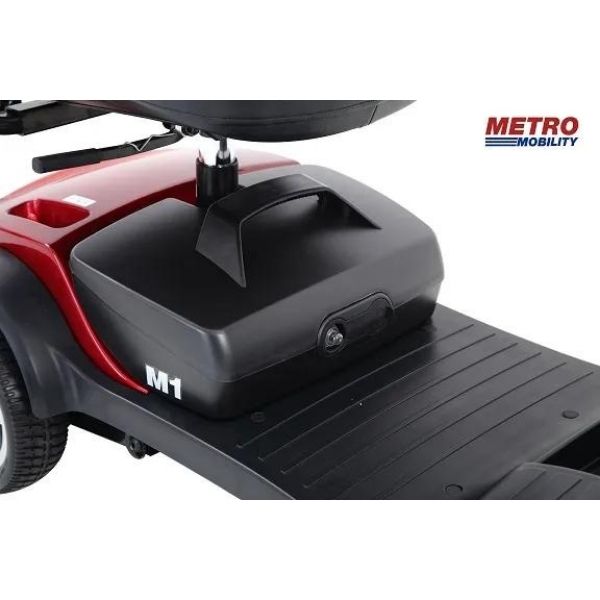 Metro Mobility M1 Portable 4-Wheel Foldable Mobility Scooter - Long Distance, 300lbs Weight Capacity w/ Flat Free Tires