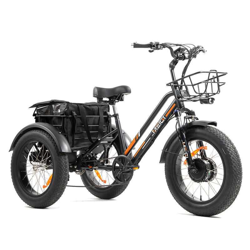 Daywins (DWMEIGI) MG1703 48V 750W Step Thru Electric Fat Tire Trike for Balance and Comfort