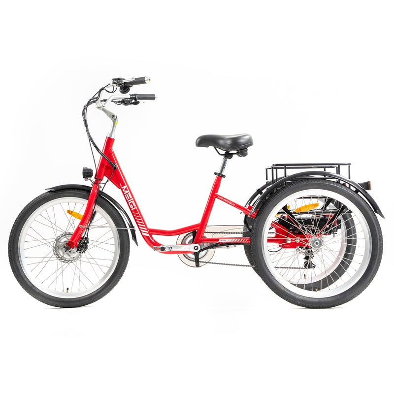 DWMEIGI MG708 36V 350W Urban Step Thru Electric Trike - For Balance, Stability, and Comfort